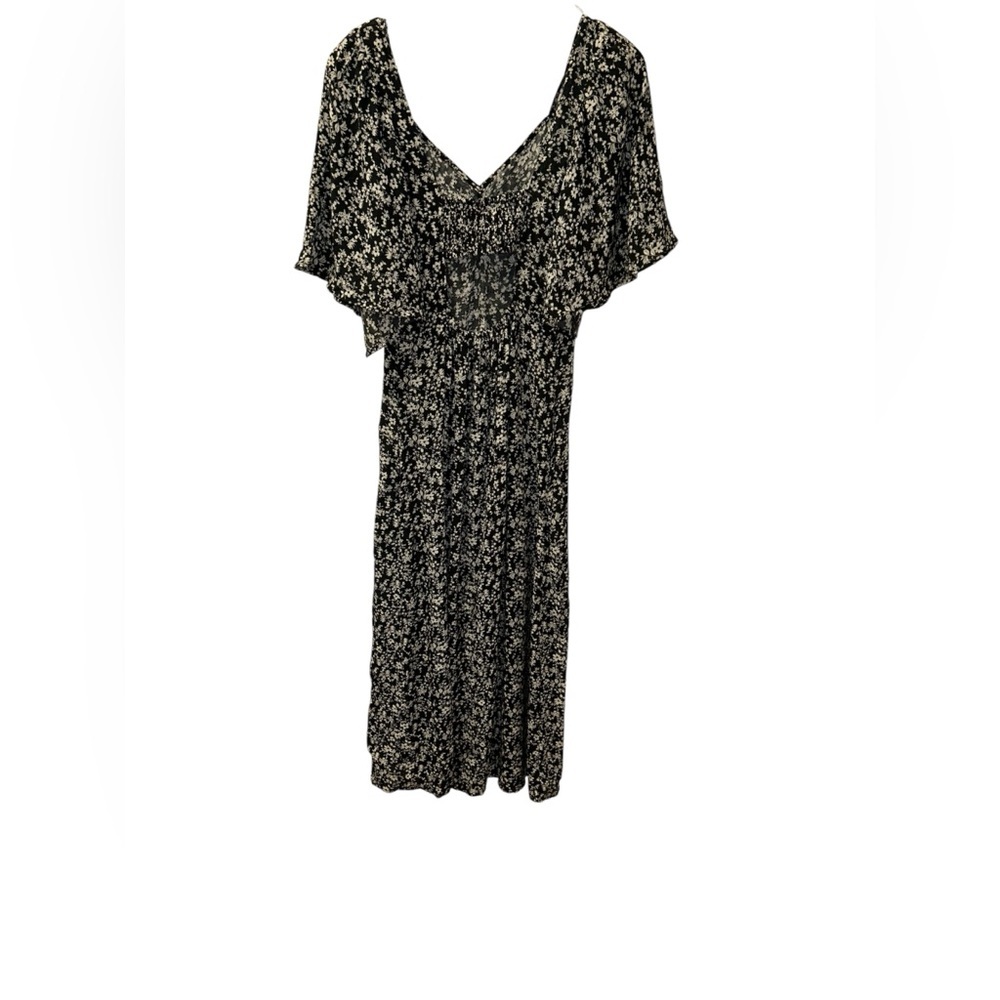 A New Day Black and Cream Floral Maxi Dress - Picture 4 of 14